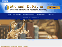 Tablet Screenshot of mikepaynelaw.com